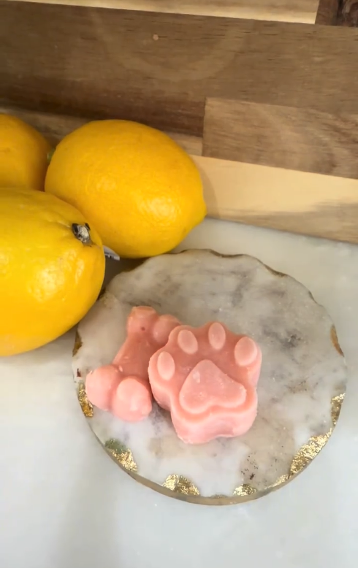 Frozen Strawberry Yogurt Dog Treats