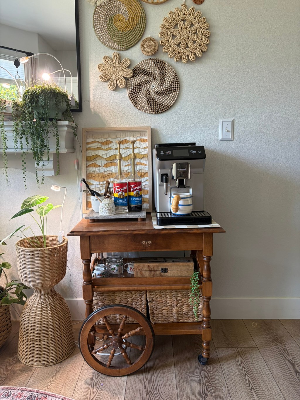 Our Coffee Station Upgrade: From Cluttered Cart to Cozy Coffee Bar
