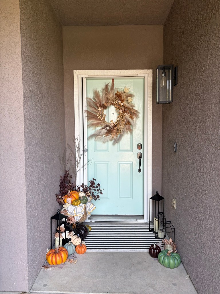 How I Styled a Cozy Layered Fall Front Porch
